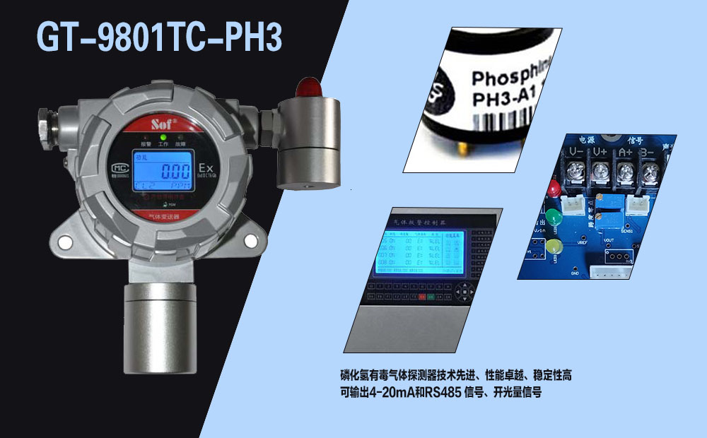 索富通GT-9801TC-PH3磷化氫氣體探測器(圖1)